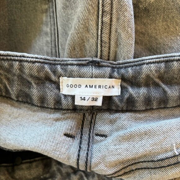 Good American Size 14/32 The Weekender Aft Jeans Denim - Picture 7 of 9